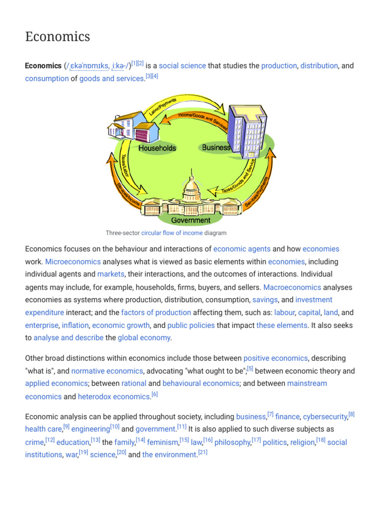 Definitions of Economics Explained | PDF | Economics | New Keynesian ...