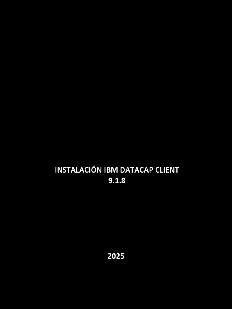 Guía de Instalación IBM Datacap 9.1.8 | PDF | Usuario (informática ...