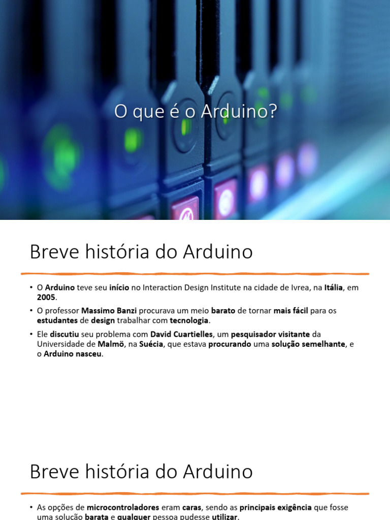 História e Funcionamento do Arduino | PDF | Arduino | MOSFET