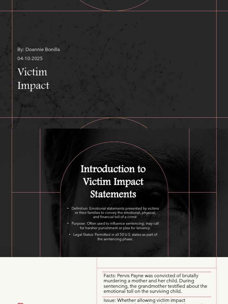 Understanding Victim Impact Statements | PDF | Eighth Amendment To The ...