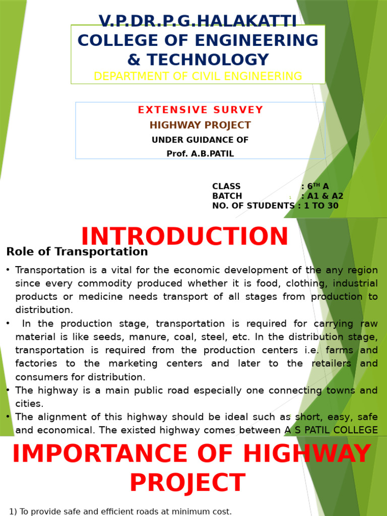 Highway Project Survey and Design Guide | PDF | Road | Road Surface