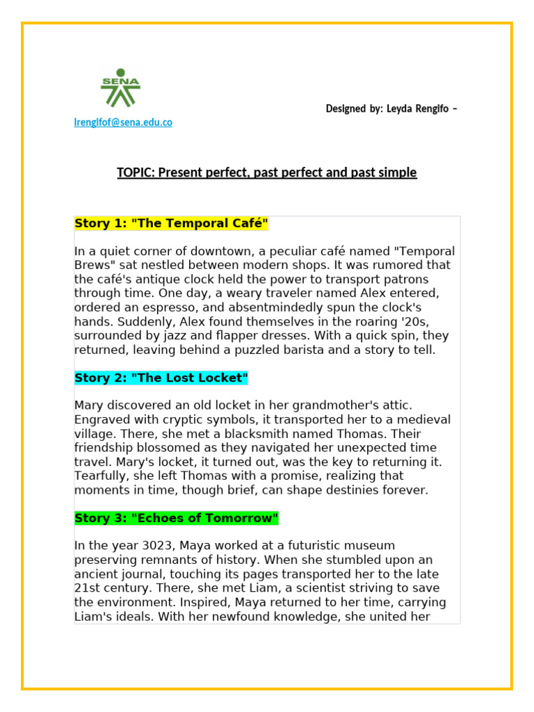 Grammar Worksheet: Perfect Tenses | PDF | Chess Openings | Chess