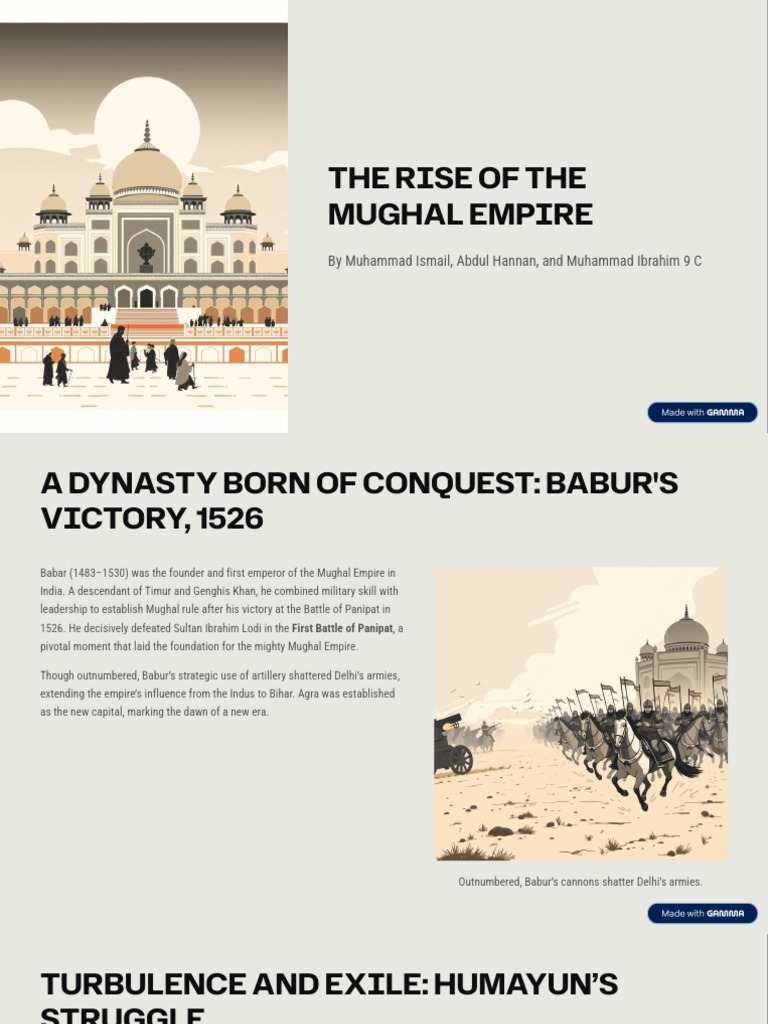 The Rise of the Mughal Empire | PDF | Mughal Empire