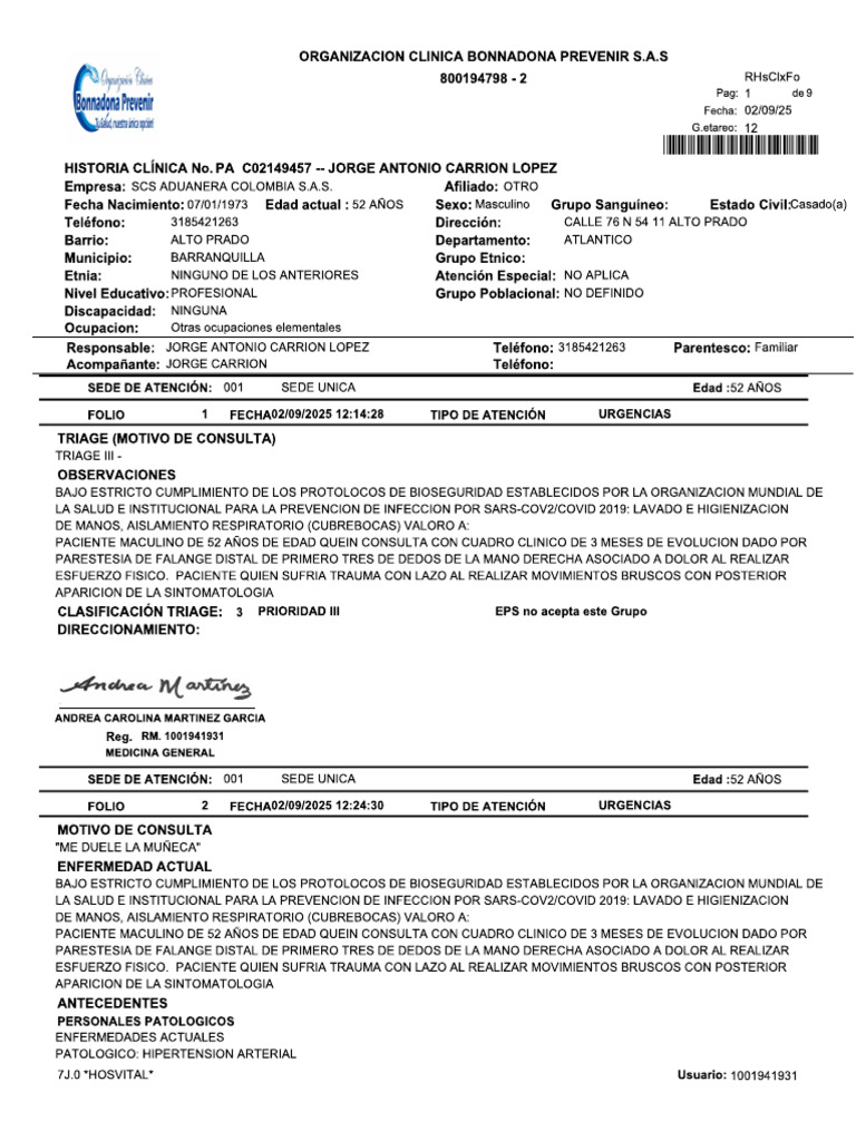 Medical Report Issued by The Agency | PDF