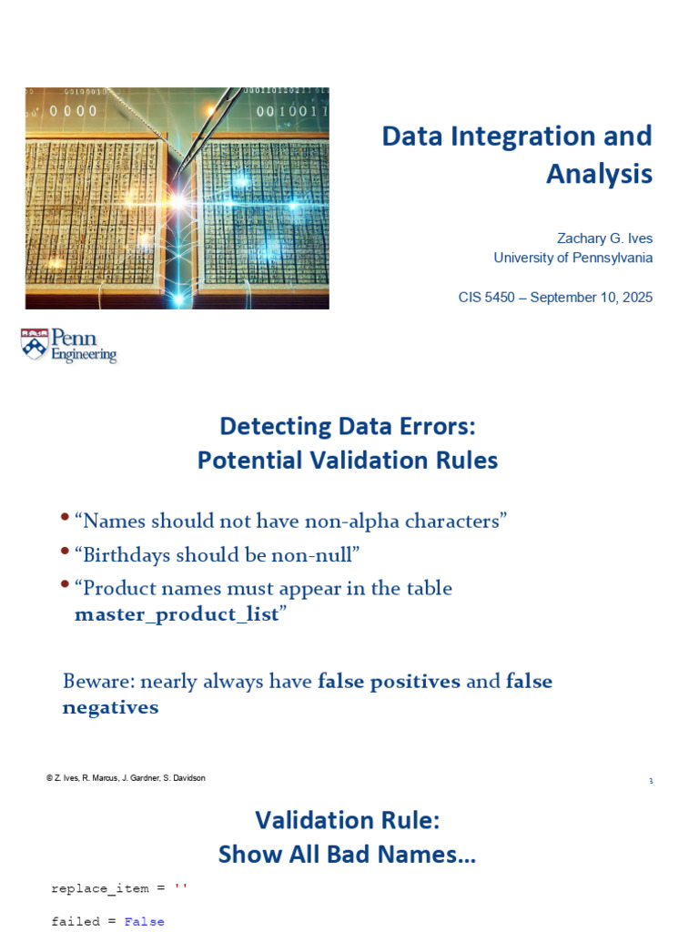 Data Validation and Cleaning Techniques | PDF | Information Technology ...