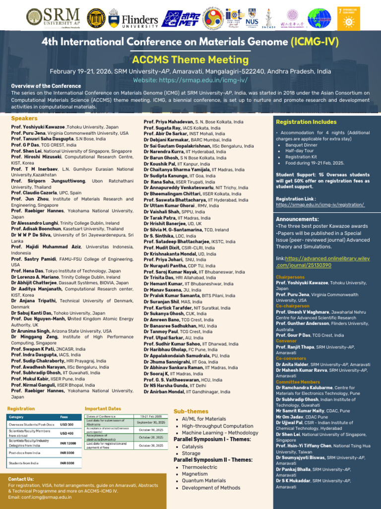 4th International Conference On Materials Genome (ICMG-IV) | PDF