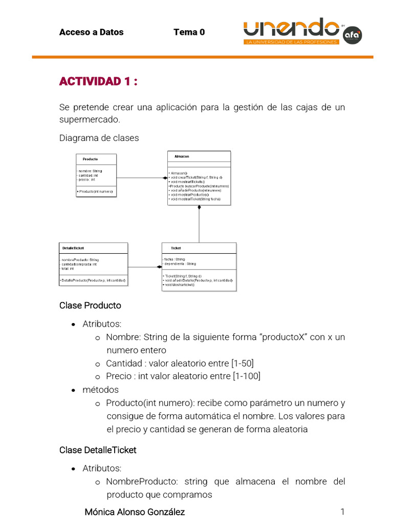 Gestión de Supermercado y Hotel en Java | PDF | Constructor ...