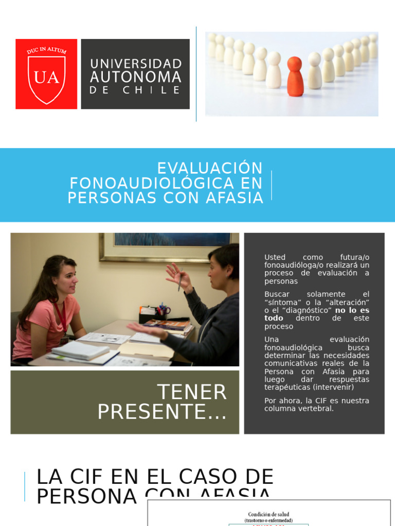 Evaluación Fonoaudiológica Afasia | PDF | Palabra | Oración (Lingüística)