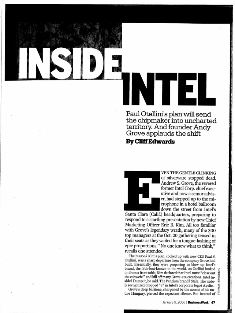 Intel 2006 Case Study | PDF