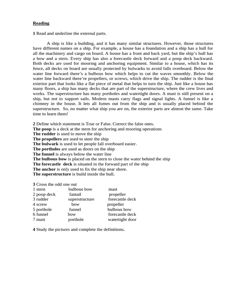 Ship Construction 1 | PDF | Ships | Stern