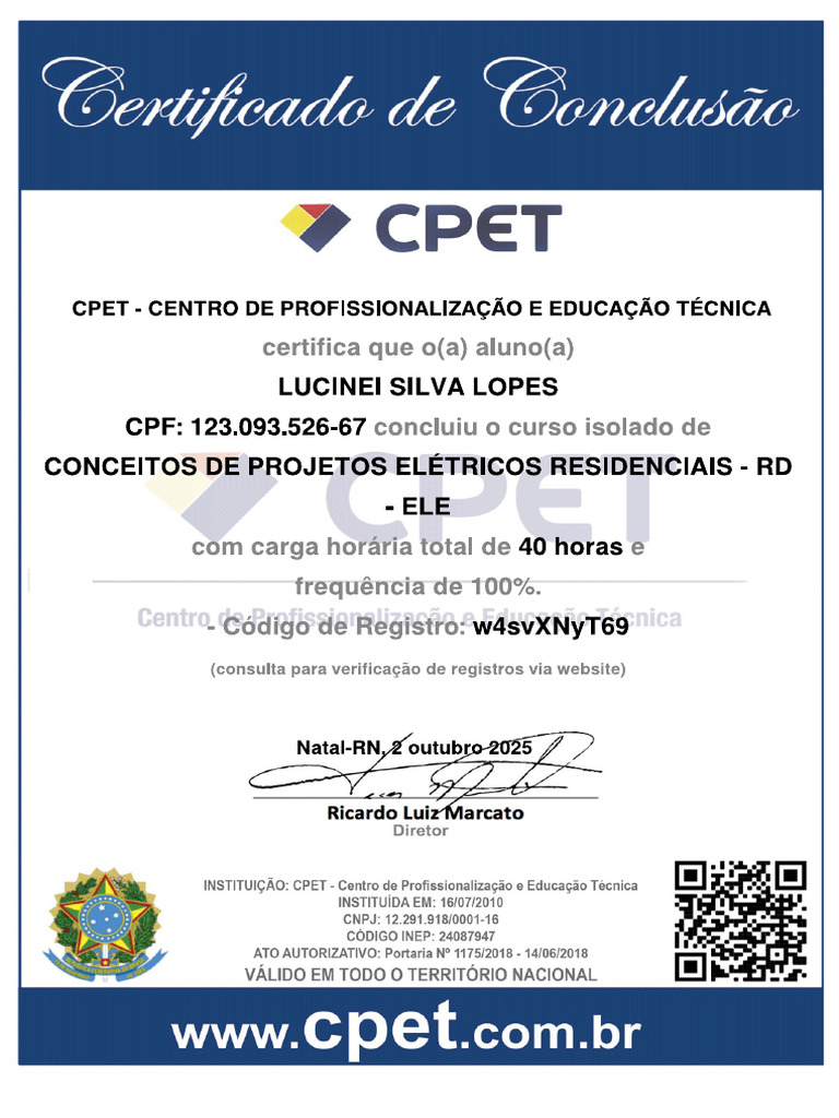 Conceitos de Projetos Eletricos Residencias Certificado | PDF