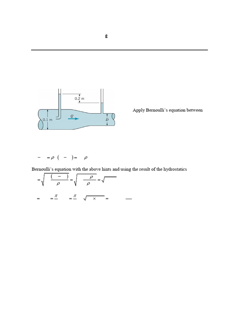 Fluid Mechanics Flow Rate Calculations | PDF | Process Engineering ...