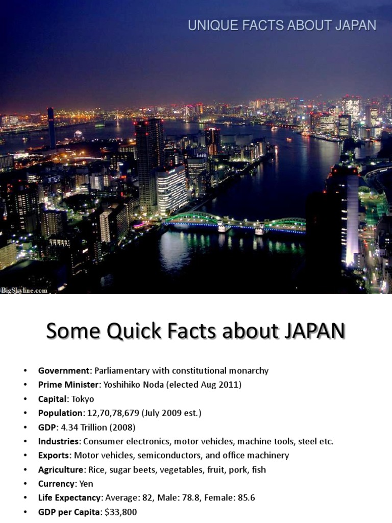Unique Facts About Japan | PDF | Flag | Japan