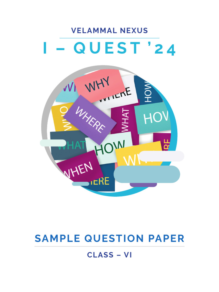 I-Quest 24 Sample Paper for Class VI | PDF | Mirror | Glasses