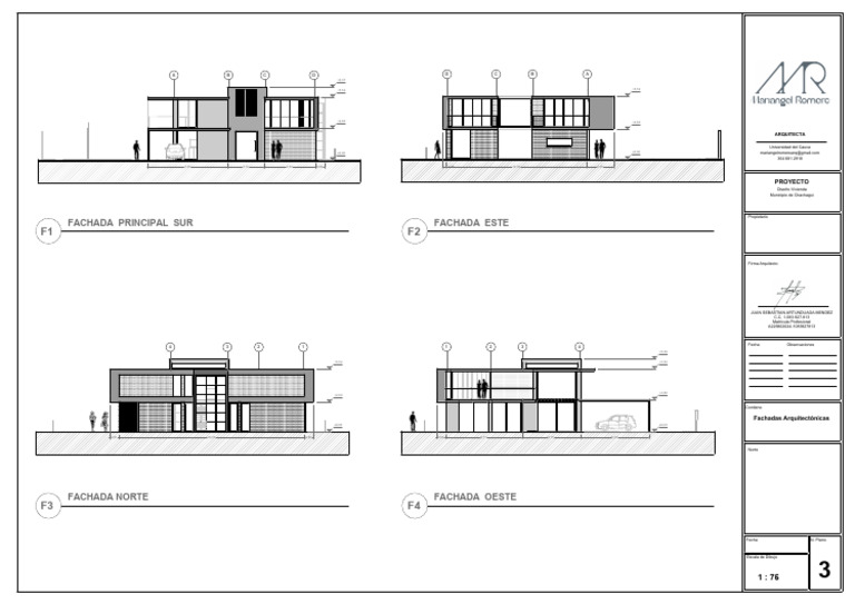 Fachadas Ambientadas en Diseño de Vivienda | PDF