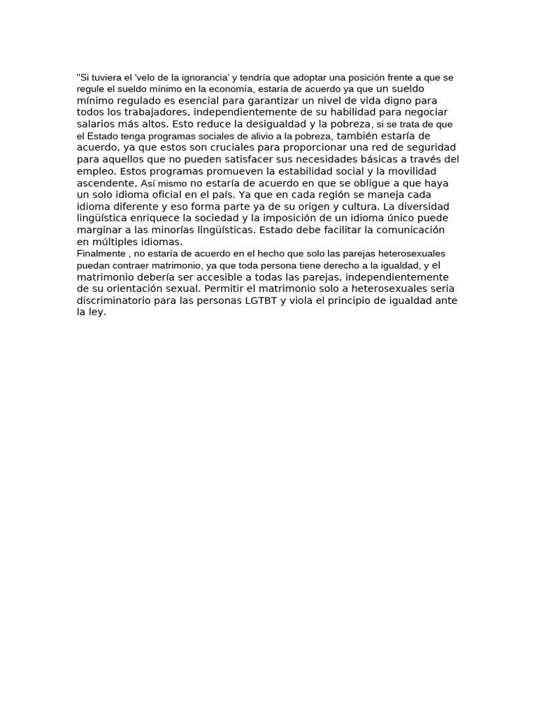 Si Tuviera El Velo de La Ignorancia (CIUDADANIA REFLEXION Y ETICA) | PDF