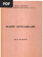 HADİS ISTILAHLARI (Terimleri) Talat Koçyiğit