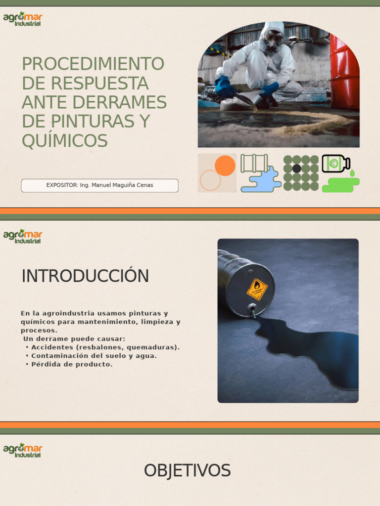 Procedimiento de Respuesta Ante Derrames de Pinturas y Químicos | PDF ...