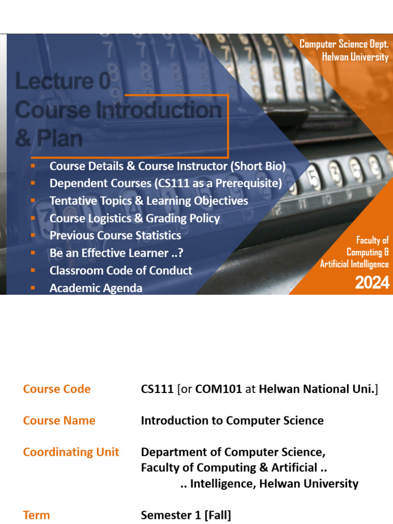CS111 Intro to Computer Science Course Guide | PDF | Computer ...