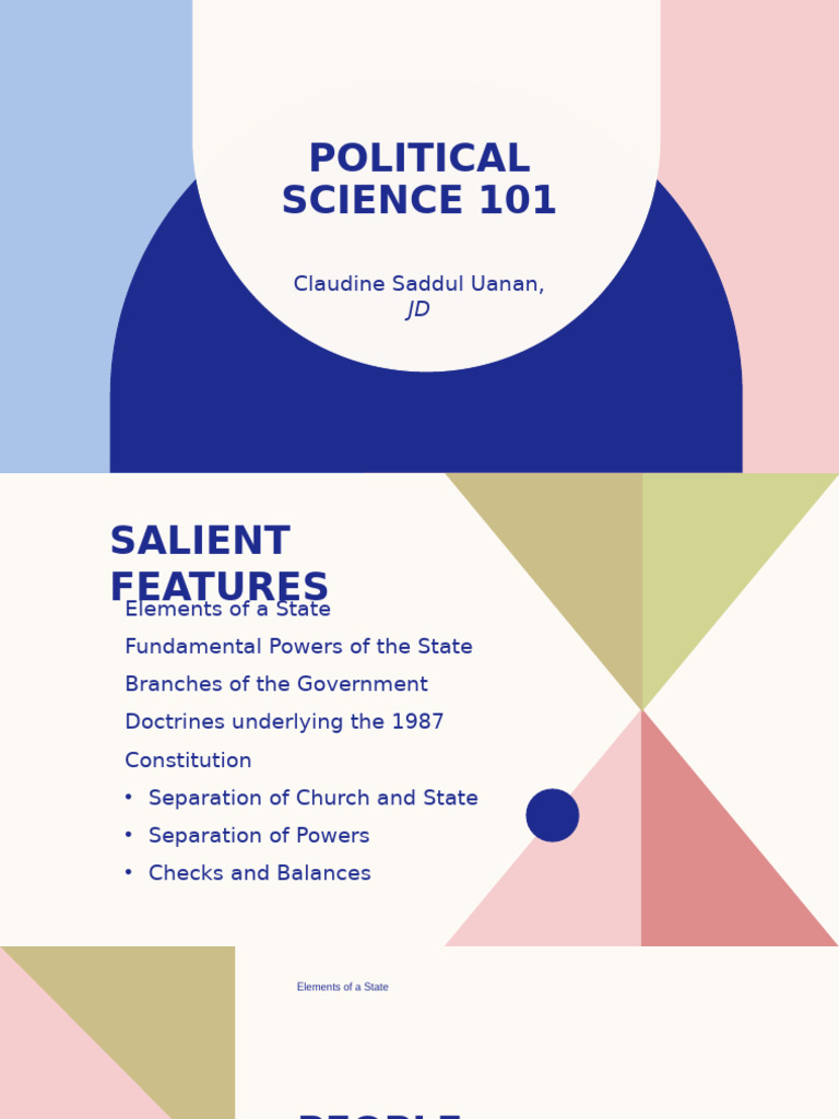 Political Science 101 | PDF | Sovereignty | Separation Of Powers