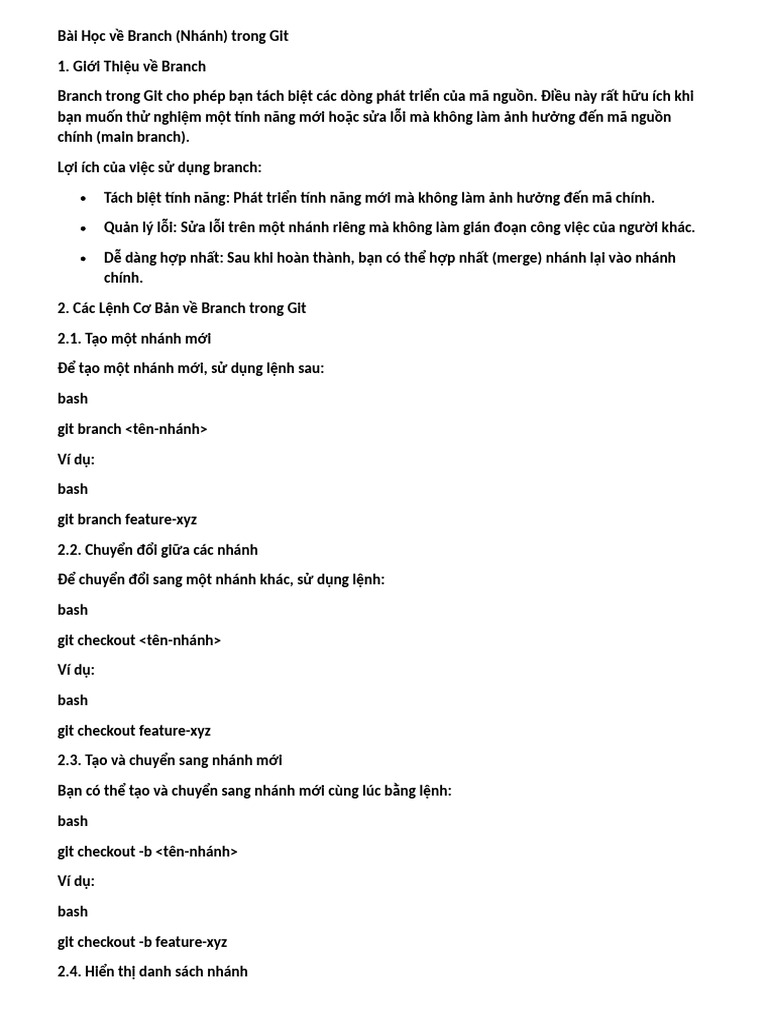 Branch | PDF