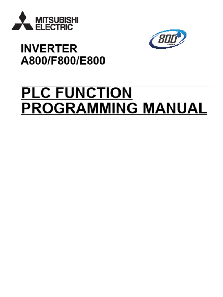 A800/F800/E800 Inverter PLC Manual | PDF | Programmable Logic ...