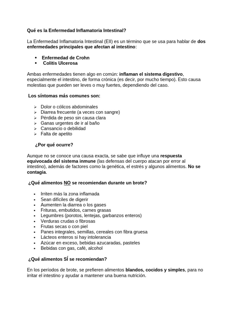 Guía sobre Enfermedad Inflamatoria Intestinal | PDF
