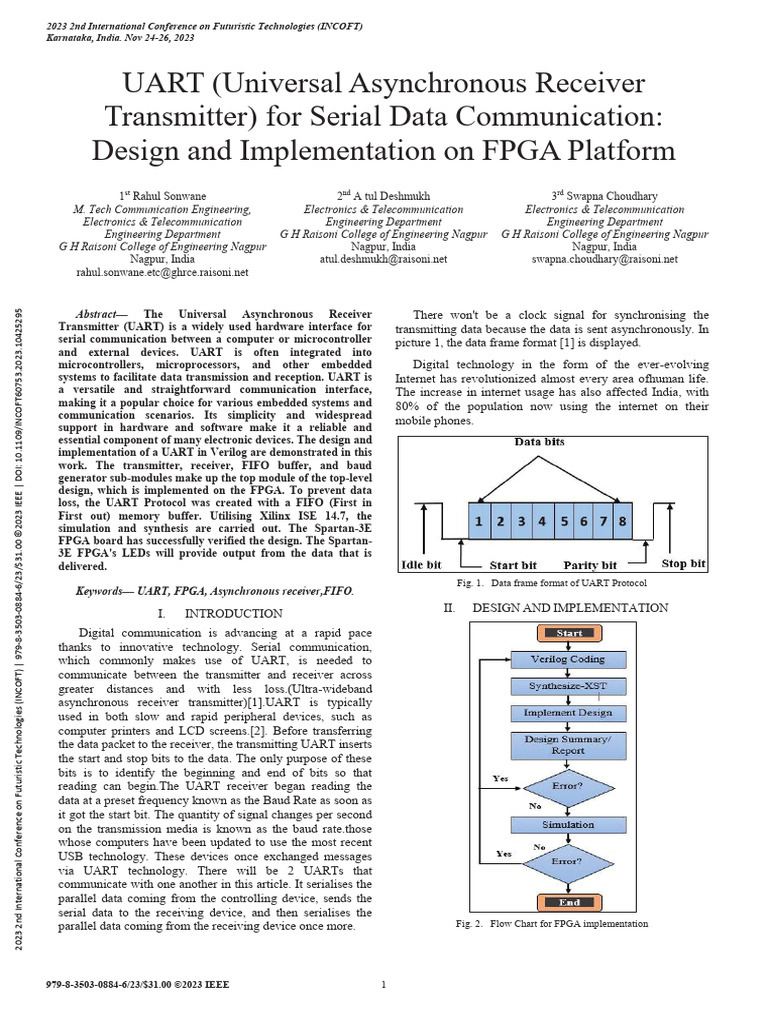 UART Design on FPGA Platform | PDF | Field Programmable Gate Array ...