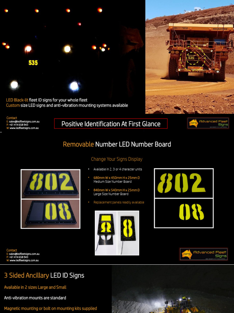 Custom LED Fleet ID Signs Solutions | PDF | Vehicle Technology ...