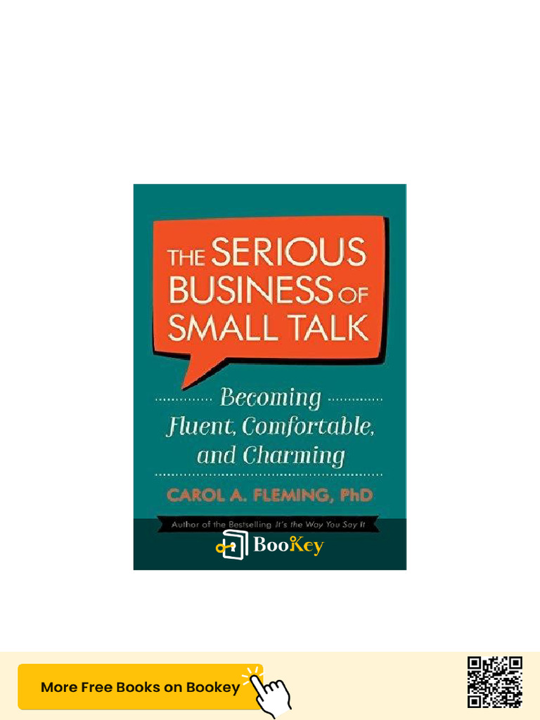 The Serious Business of Small Talk PDF PDF Nonverbal Communication