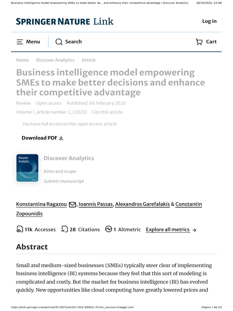 Empowering SMEs with Business Intelligence | PDF | Business ...