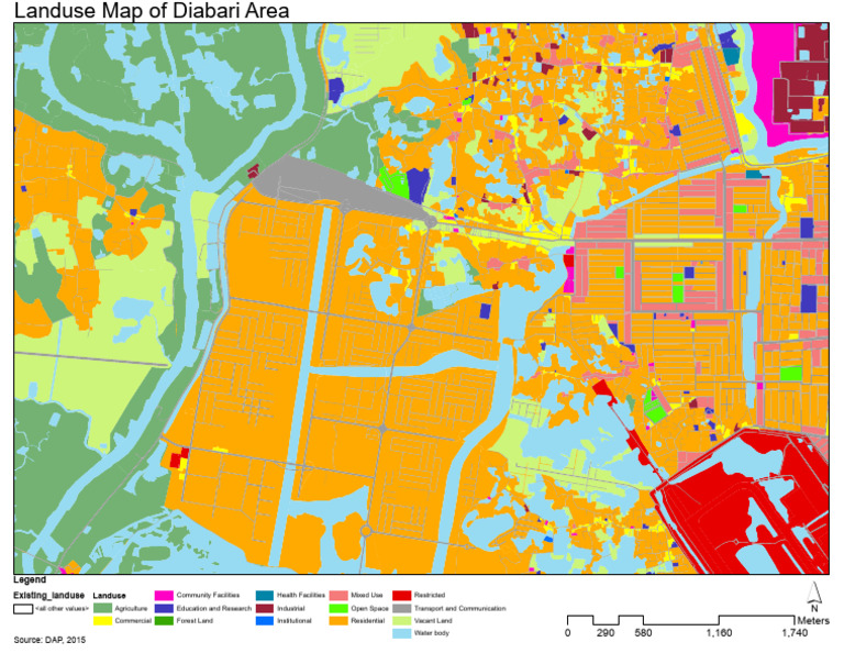 Diabari Area Landuse Map Overview | PDF
