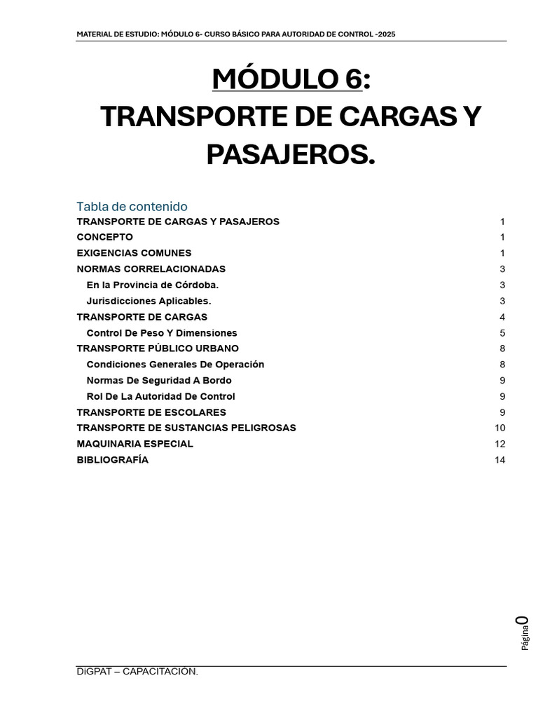 Transporte de Cargas y Pasajeros 2025 | PDF | Transporte | Transporte ...