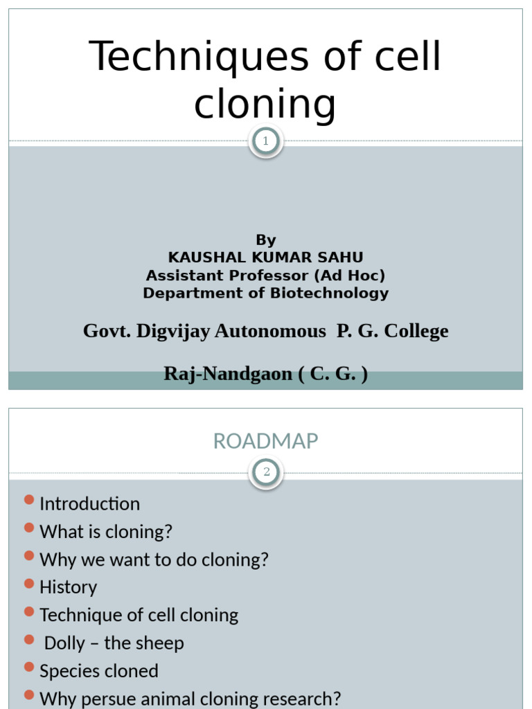 Cell Cloning Techniques Explained | PDF | Cloning | Biotechnology