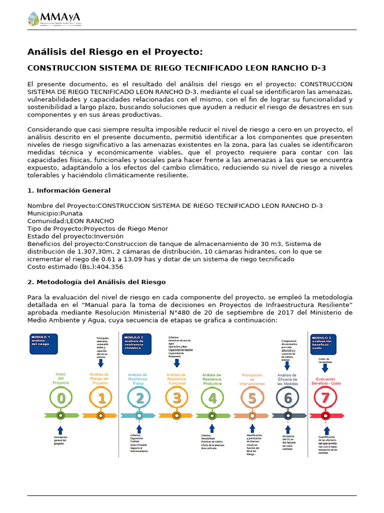 Reporte de Analisis de Riesgos | PDF | Resiliencia climática | Riesgo