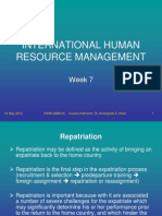 International Human Resource Management: Week 7