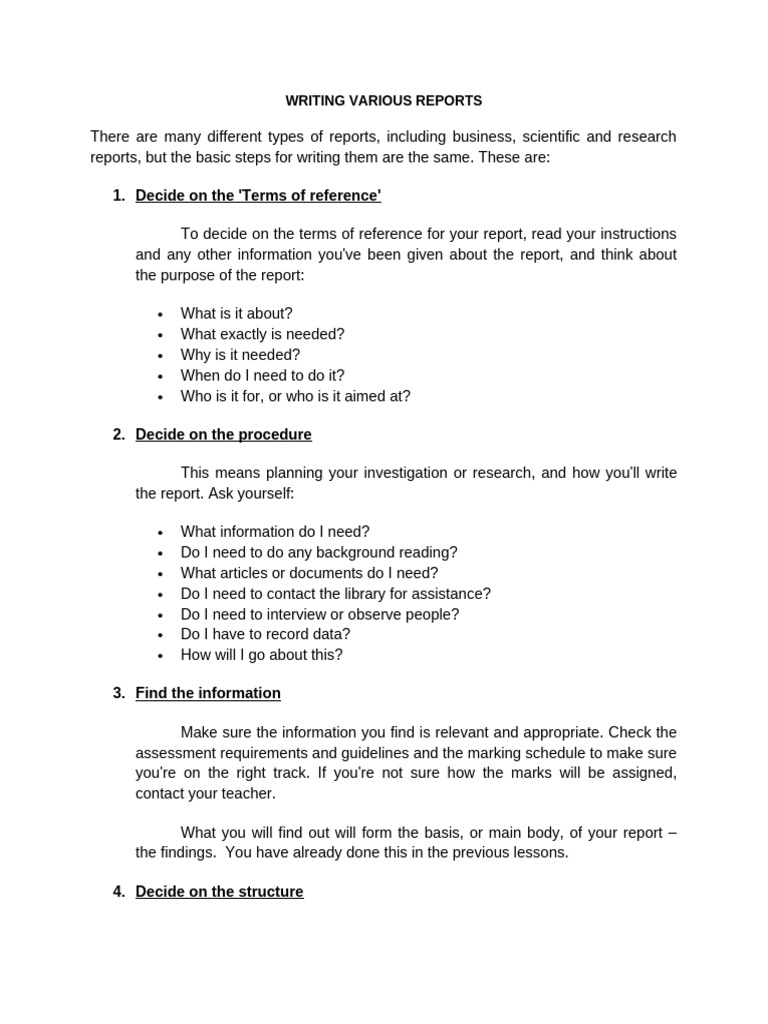 How to Write Effective Reports | PDF