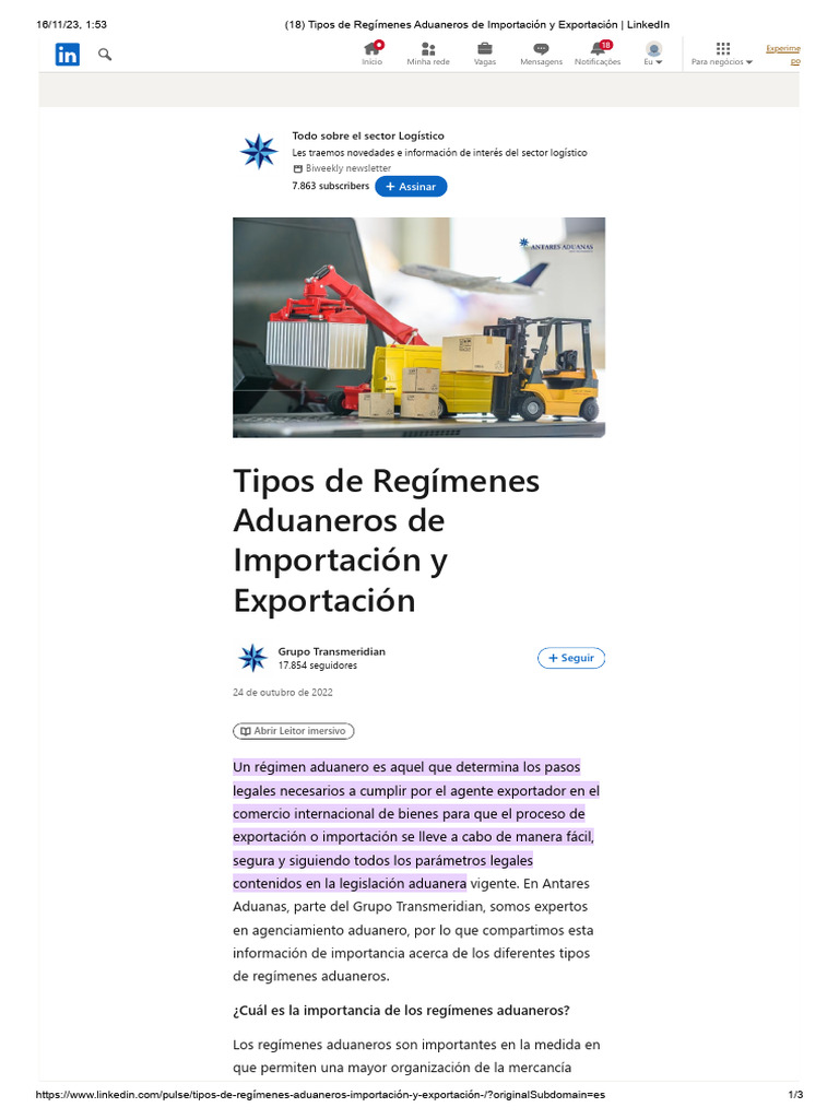 Tipos de Regímenes Aduaneros Explicados | PDF | aduana | Arancel