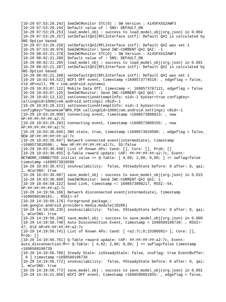Network Connection Log Analysis | PDF | Computing | Mobile Computers