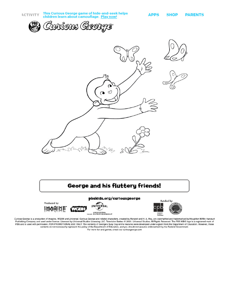 Curious George - Printables - PBS KIDS | PDF
