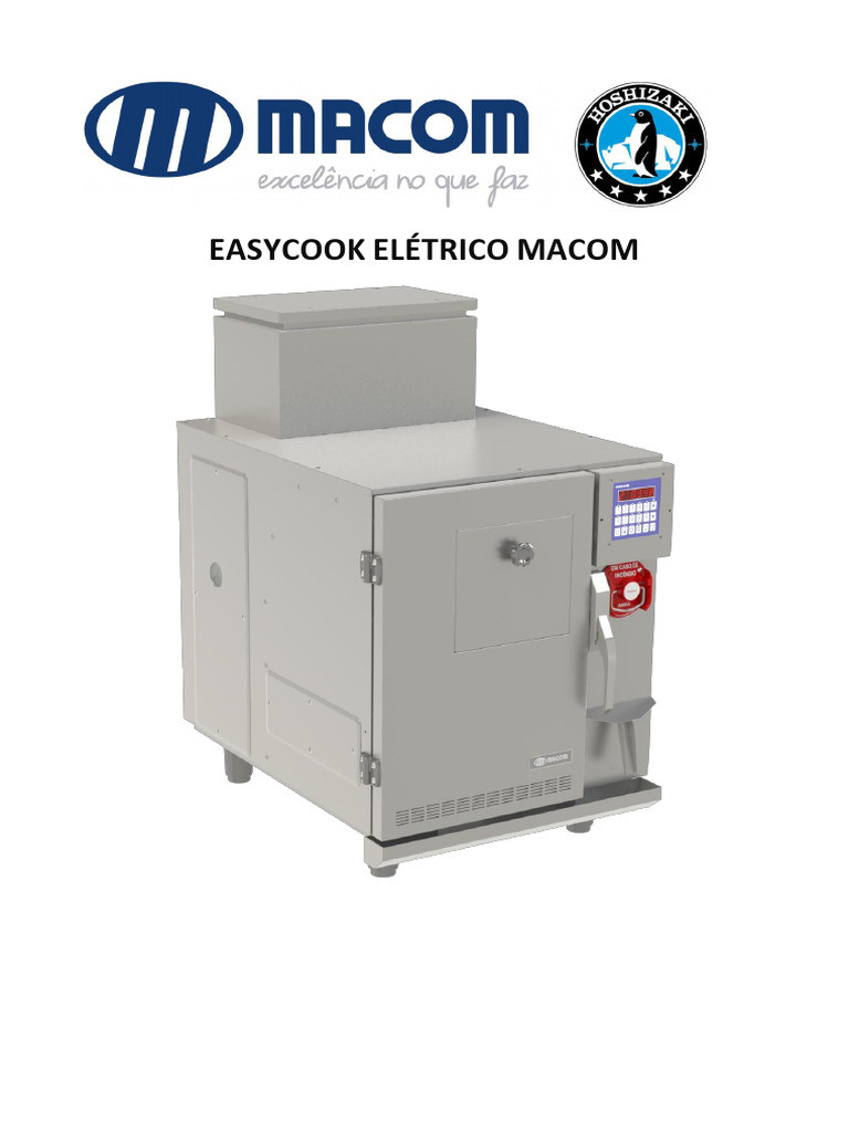 Manual do Easycook Elétrico Macom | PDF | Corrosão