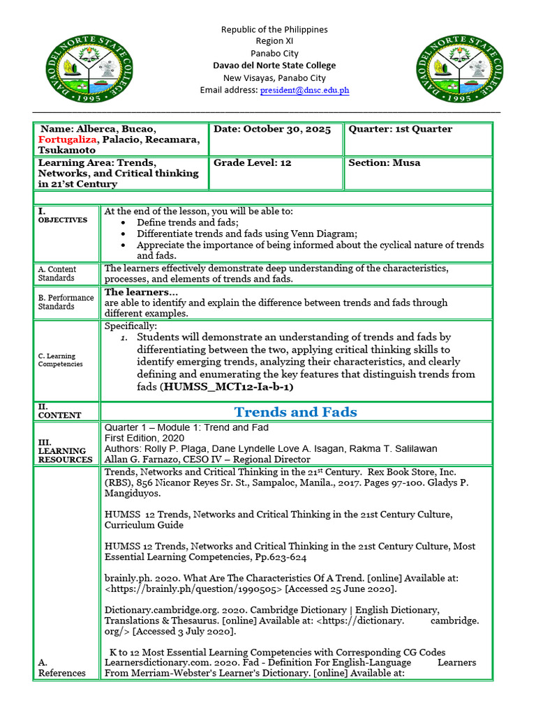 Group 2 Lesson Plan | PDF | Learning | Behavior Modification