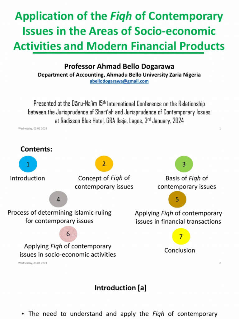 Fiqh of Contemporary Issues in Finance | PDF | God In Islam | Islamic ...