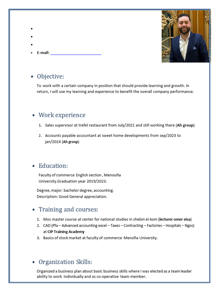 Mohamed Roshdy Ibrahim's CV Summary | PDF