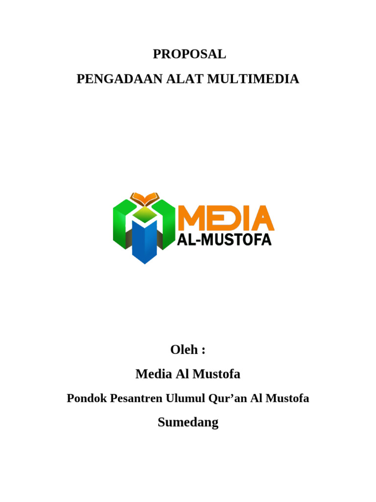 Proposal Pengadaan Alat Multimedia Pesantren | PDF