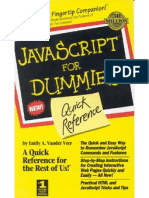 E-Book Javascript - Javascript for Dummies Quick Reference