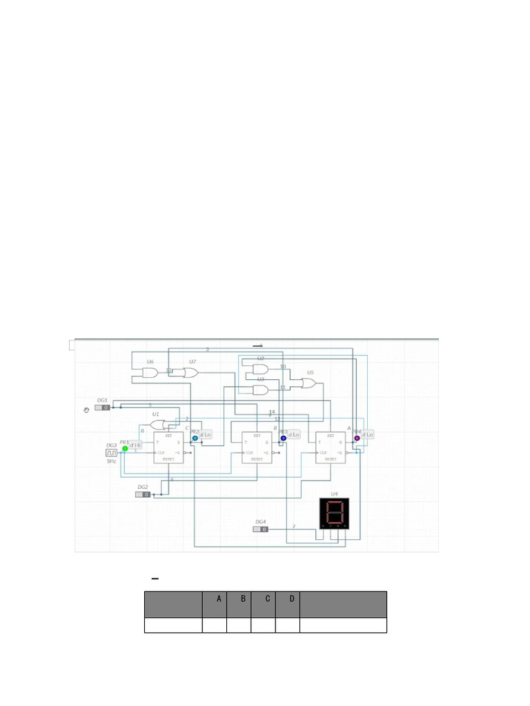4-Bit Synchronous Counter Lab Report | PDF
