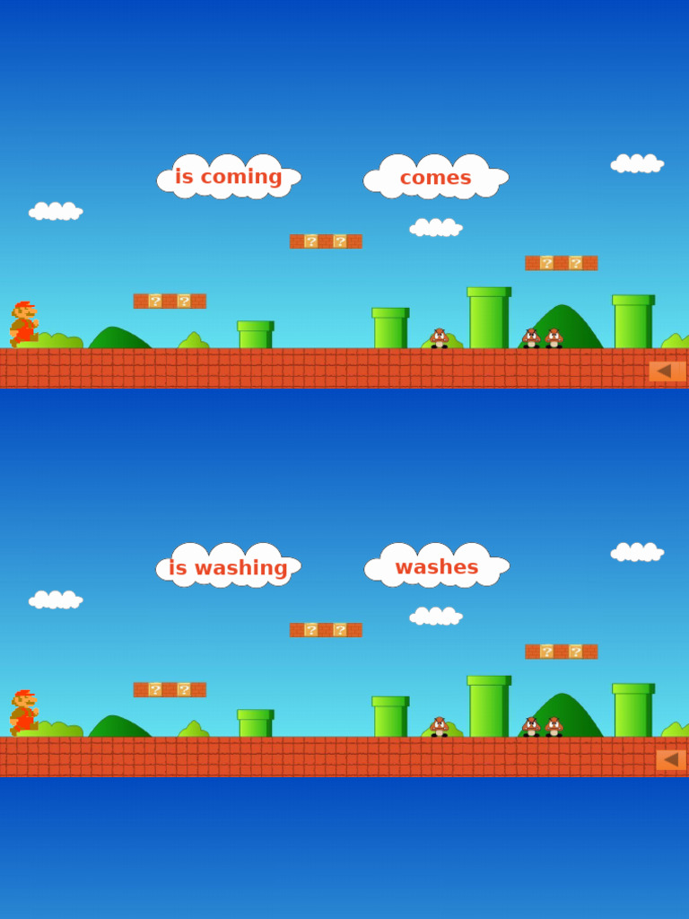 Mario Present Simple Continuous | PDF