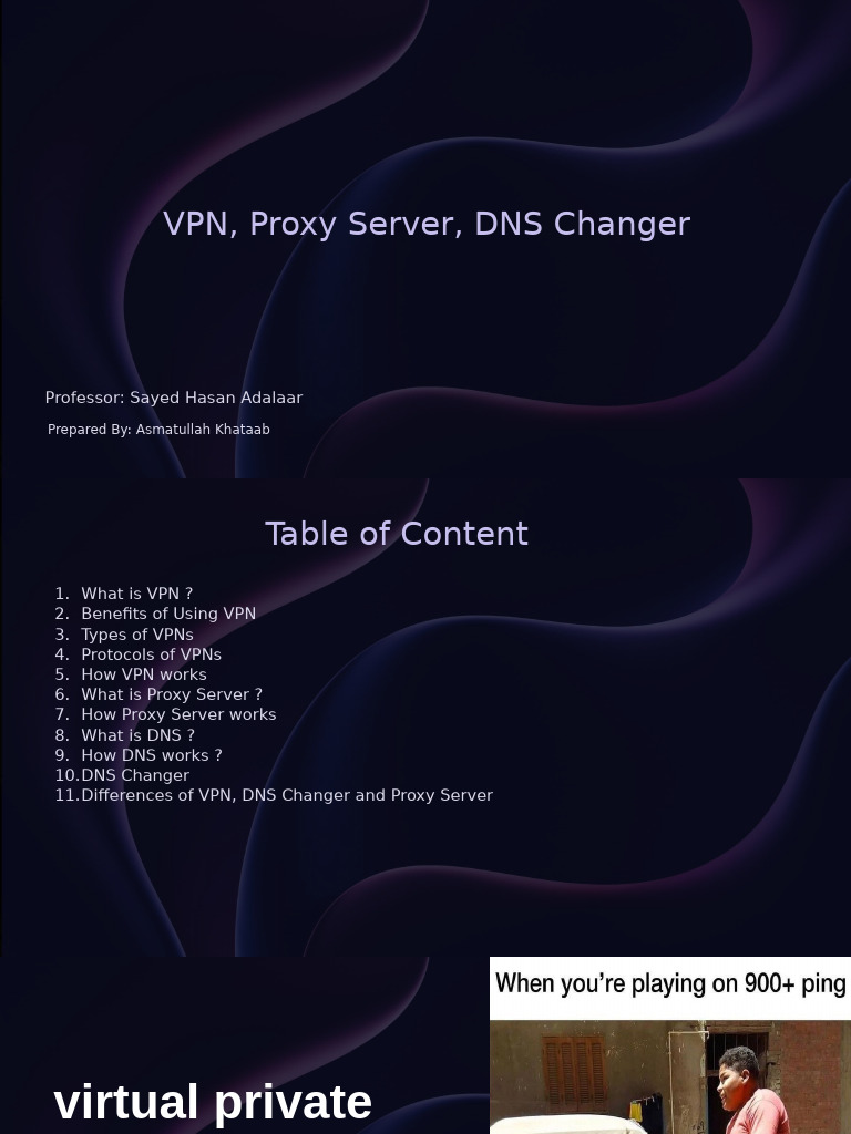 Understanding VPNs, Proxies, and DNS Changers | PDF | Proxy Server ...