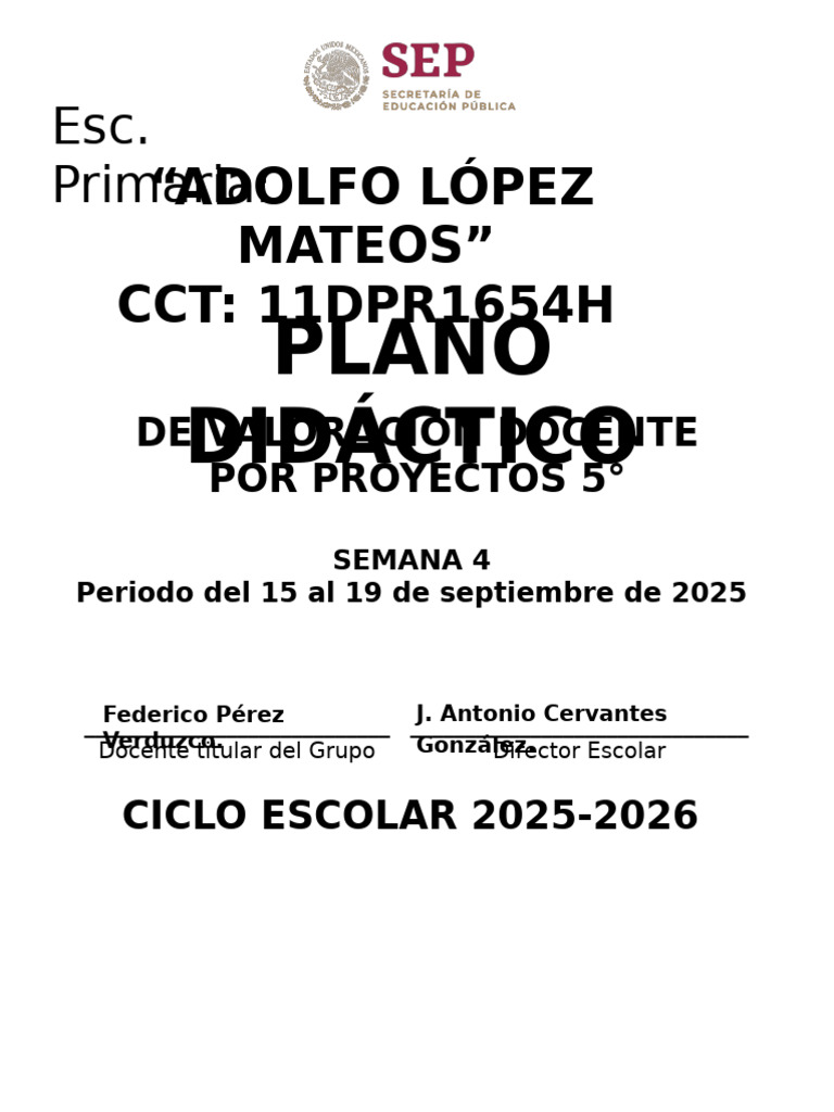 Plan Didáctico Primaria 2025-2026 | PDF | Biodiversidad | Plan de estudios